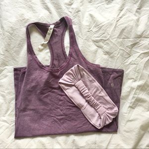 Lululemon tank and headband